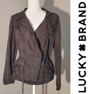 Lucky Brand Gray Utility Jacket Large
